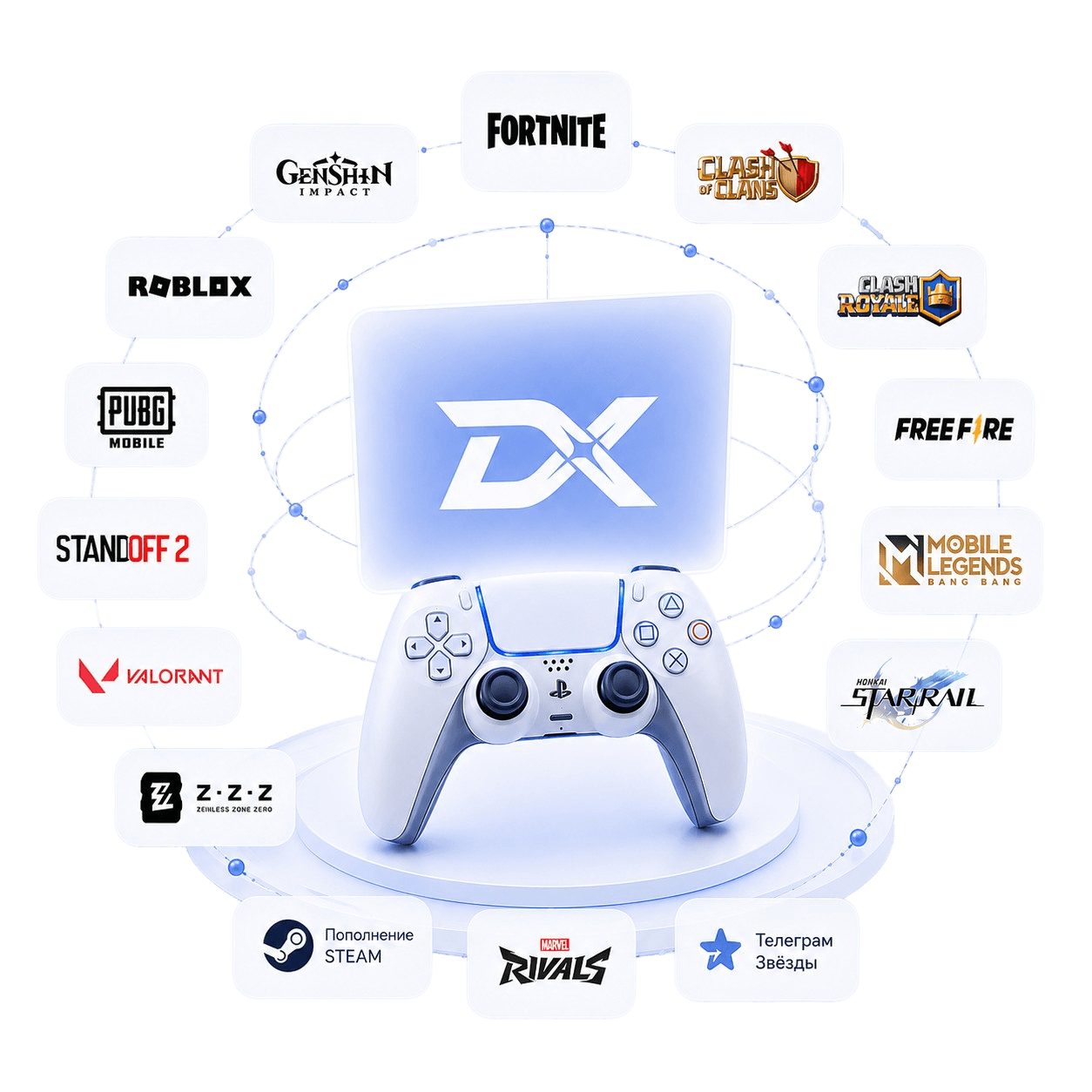 Пополнение игр DonatiX